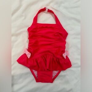 Cat & Jack Pink One Piece Swimsuit Bathing Suit 9 Months